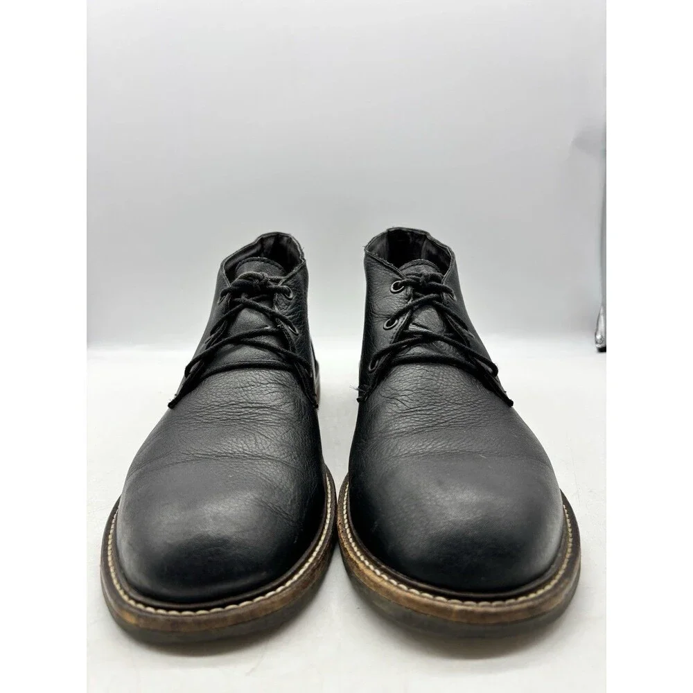 NAOT Pilot Chukka Boots Men’s Sz EU 44 10-10.5 Black Leather Lace Up Desert